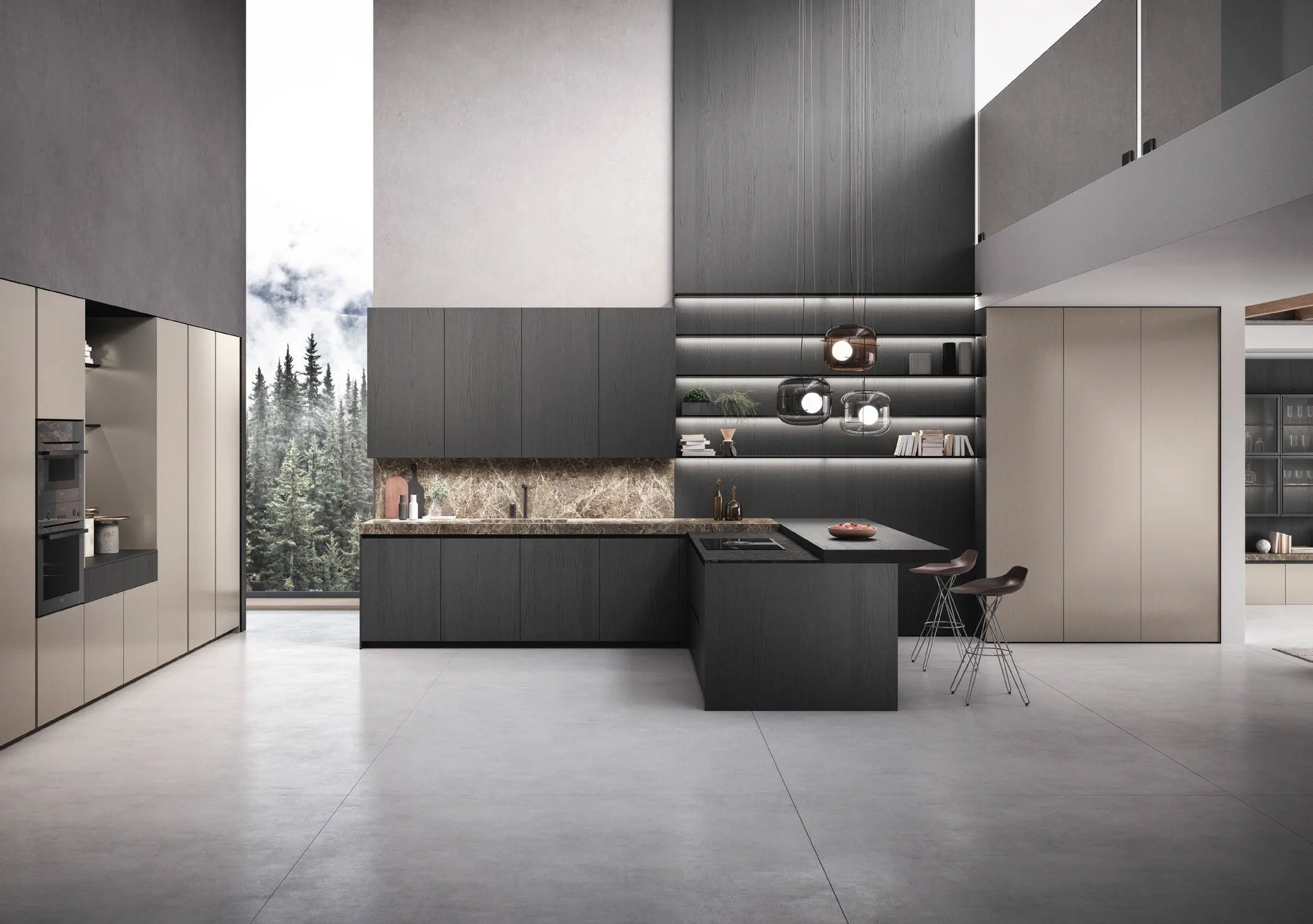 Cucina "Bluna Tech" - Binova